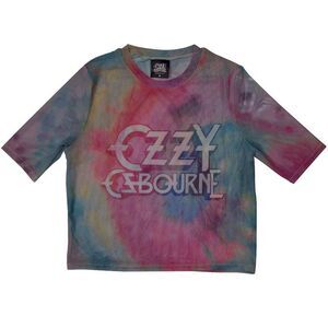 Ozzy Osbourne Womens/Ladies Logo Mesh Crop Top / Multicolored